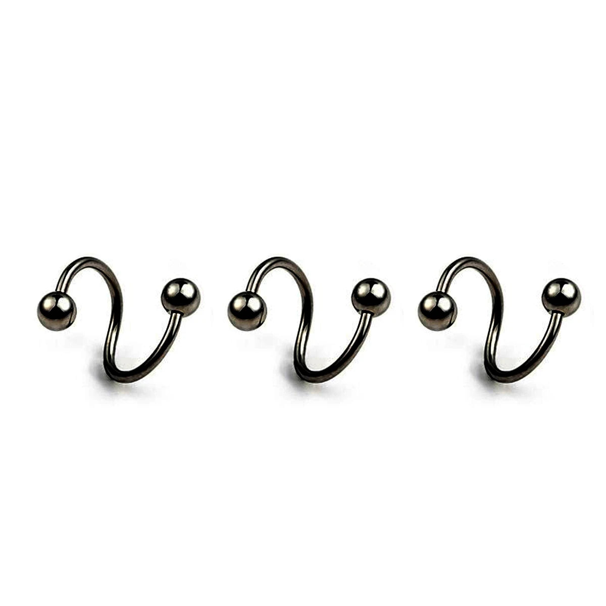 Women's Spiral Earrings Piercing Jewelry Multi-Use Body Jewelry - Lips Nose Septum Tragus Rook Labret Cartilage Hoop Rings Gift