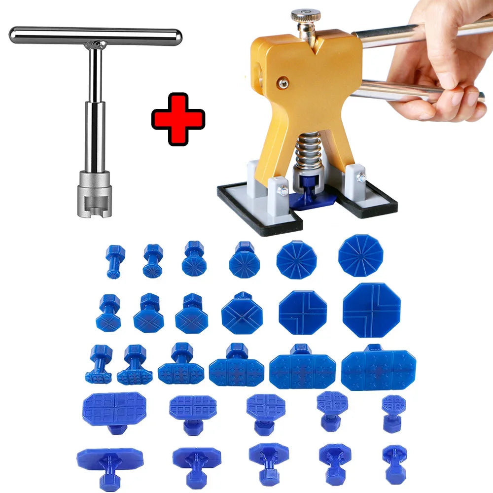 54/30/25/21PCS Auto Dent Puller Kit Tool Set with Pads for Multiple Car Body Painting Puller Dent Remover Repair Tools
