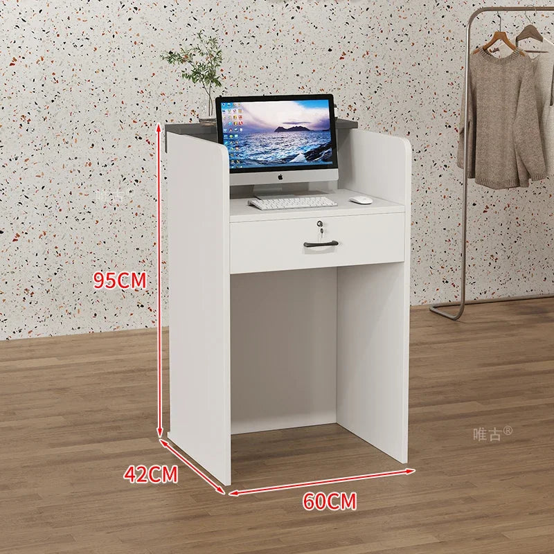Salon Hairs Reception Desk For Modern Salon Professional Bar Counter Beauty Luxury Simple Resepsiyon Masası Commercial Furniture