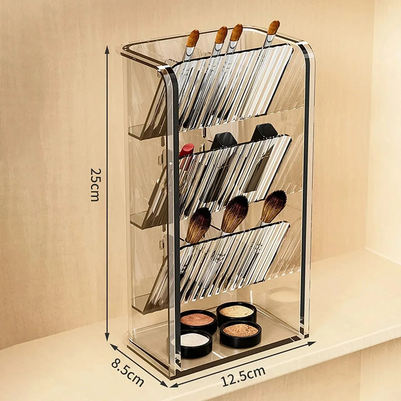 Makeup Organizer Cosmetic Lipstick Jewelry Display Cases Stackable Storage Box Brush Holder Bathroom storage organization