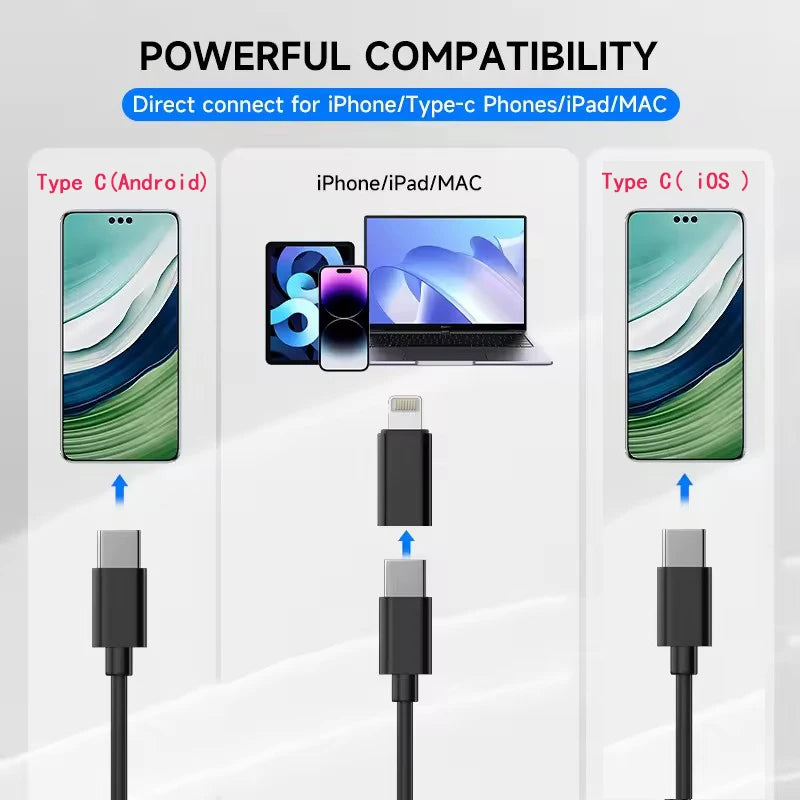 Industrial Endoscope Camera with two port for iOS/Android System HD 960P Inspection Sewer Borescope Camera for Checking Car