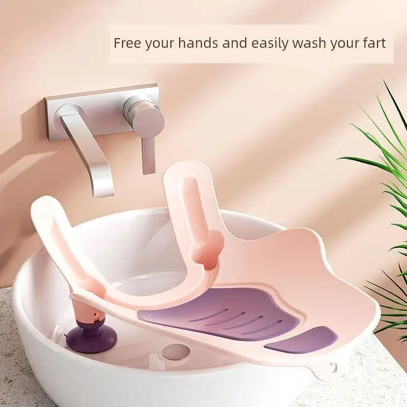 Baby Girl Bath Bucket Newborn Infant Butt Wash Special Children's Bath Tub Female Toddler PP Bathing Basin Infant Care Equipment