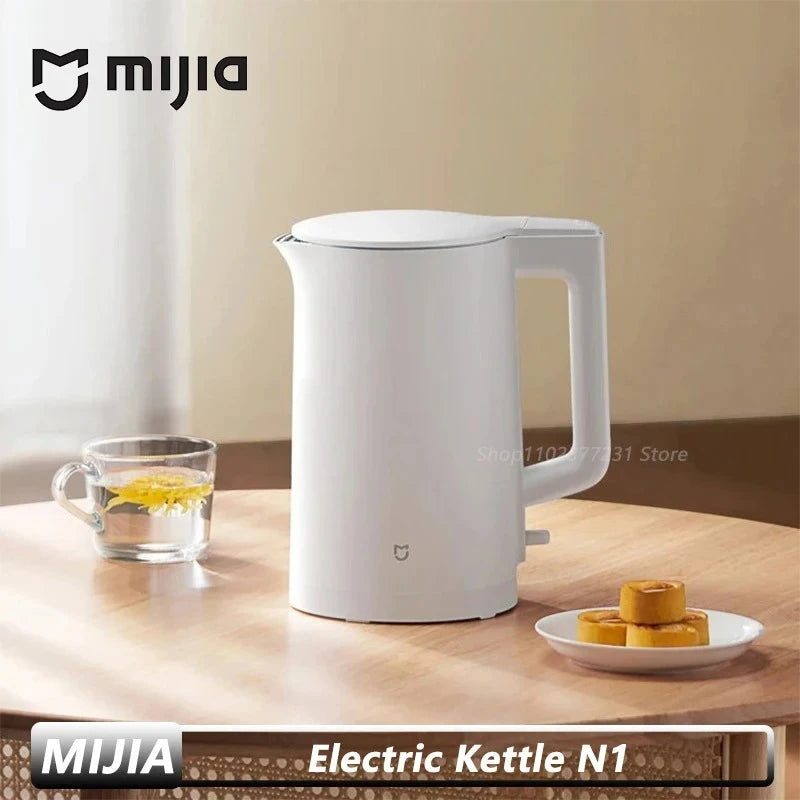 Nuevo hervidor eléctrico MIJIA N1, hervidor de agua de acero inoxidable de ebullición rápida, 220V, hervidores eléctricos