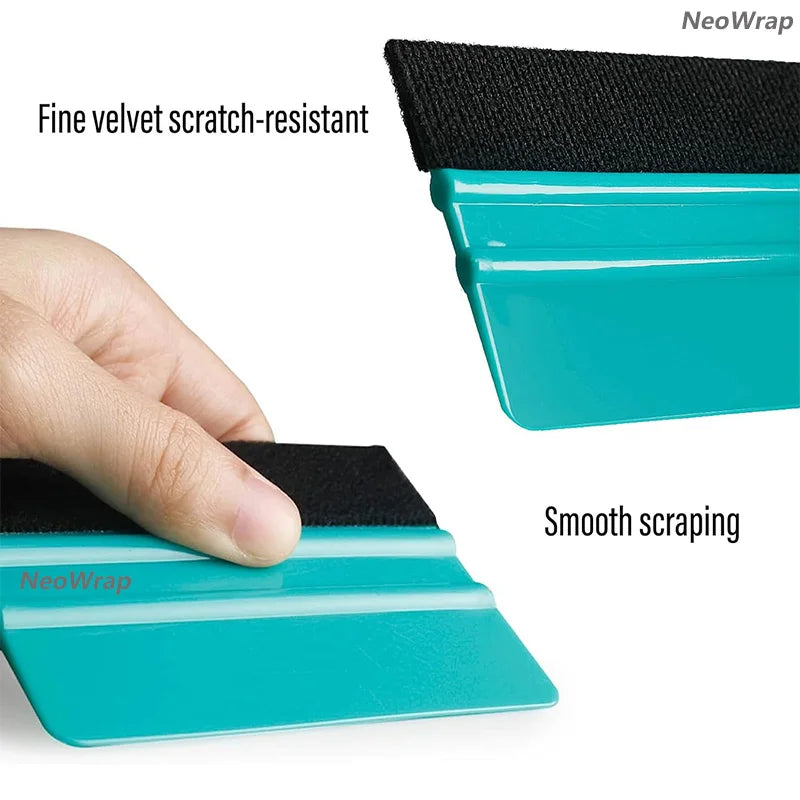 Felt Edge Squeegee Window Tinting Tool Car Vinyl Wrap Scraper Plastic Spatula Scratch Free Film DIY Squeegee Wallpaper Smoothing