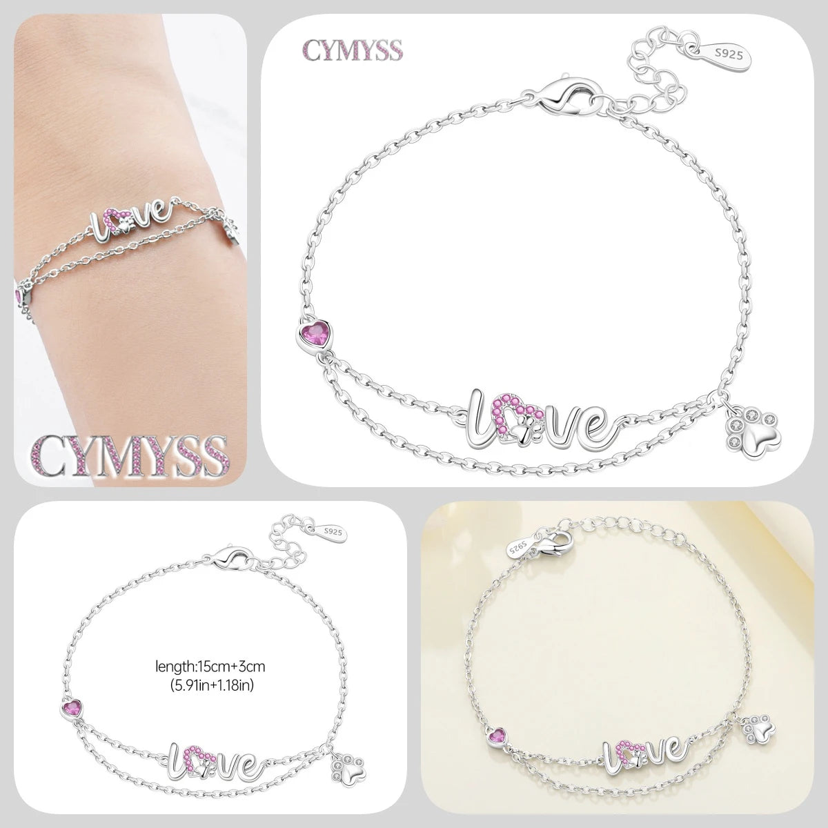 Original 925 Sterling Silver Zirconia Tennis Chain Bracelet for Women Adjustable Gold Color Hot Sale Ideal Birthday Party Gifts