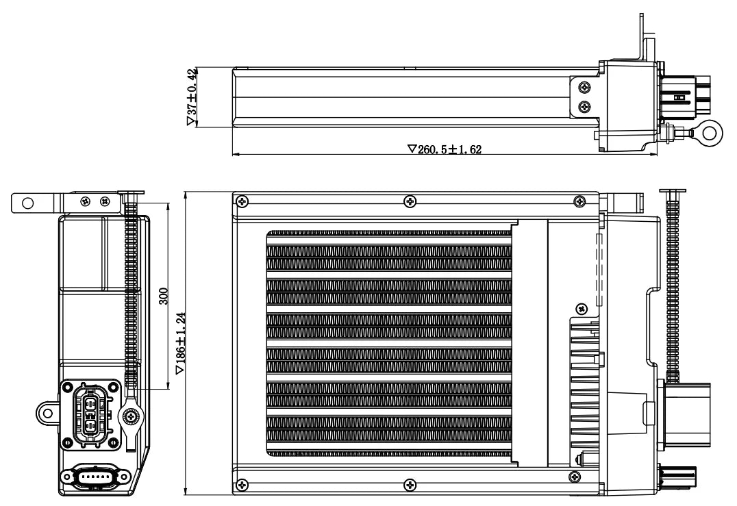 3.5KW  PTC Heating Elements PTC Elements  3.5KW  PTC air Heaters for Ev with CE Certificate