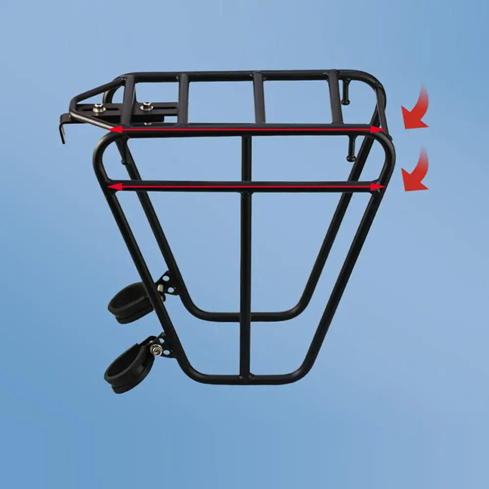 1pcs Bicycle Cycle Front Rack Heavy Duty Steel Cycling Front Bracket Luggage Shelf Cargo Rack Mountain Bike Front Rack