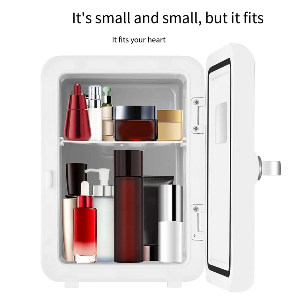 110V 220V 4L Mini Fridge Portable Refrigerator Warmer Cooler Beverage Drink Cans Samll Freezer for Home Kitchen Household 미니냉