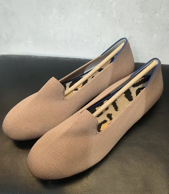 Maggie's Walker Women's Stretchable Soft Bottom Knitted Flats Spring Shallow-mouth Washable Casual Loafers Size 35~40