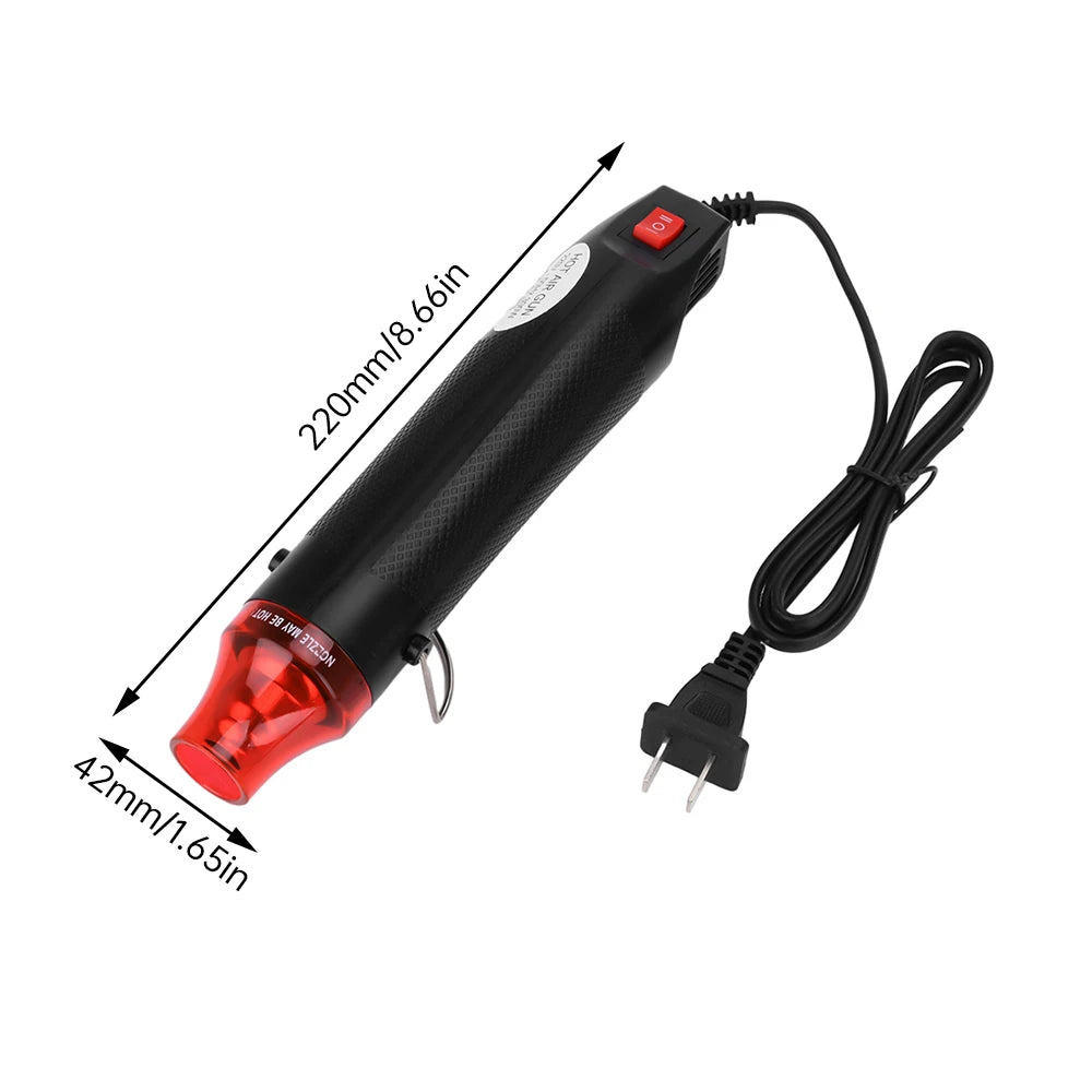 EU/US Hot Air Gun Soldering Temperature Blower Gun DIY Crafts Electric Power Hot Dryer Mini Heat Gun For Shrink Tubing Car Wrap