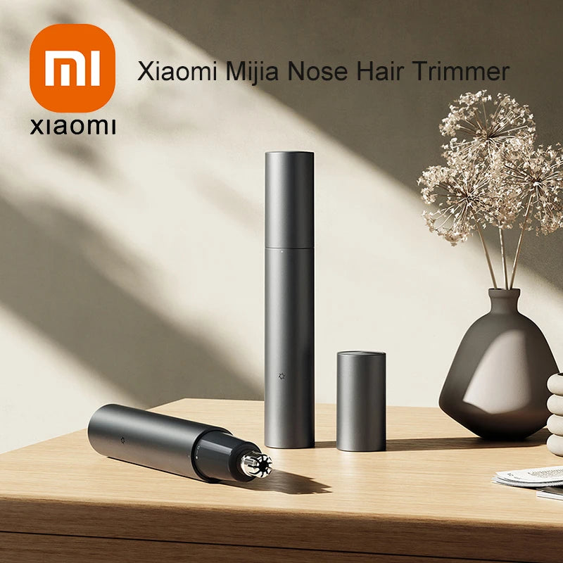 XIAOMI Mijia Electric Nose Trimmer- Rechargeable Ear Nose Hair Clipper Portable Skin-friendly Painless Eyebrow Trimmer for Men