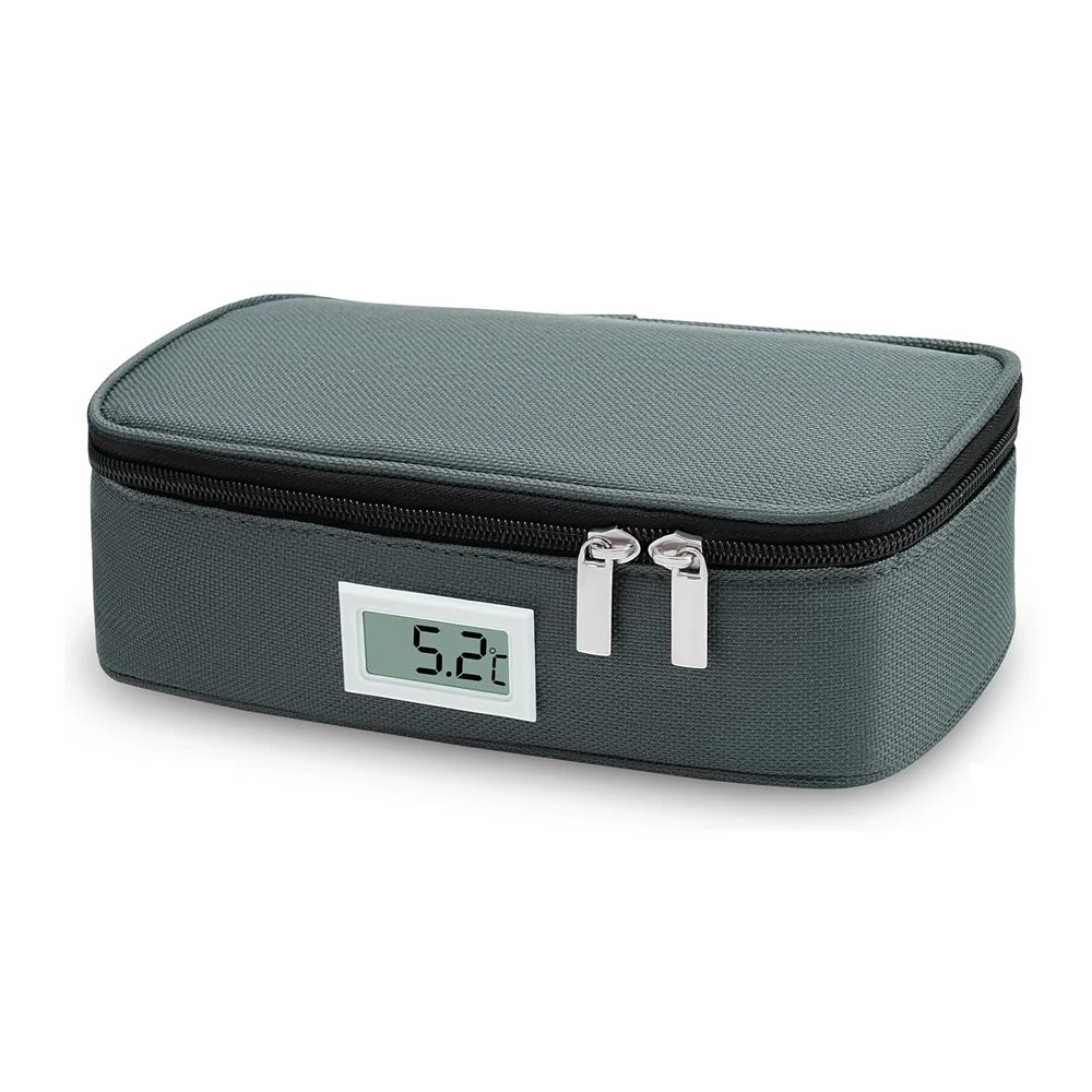 Insulin Refrigeration Small Refrigerator Convenient Medicine Refrigerator With 2 Ice Packs LED Temperature Display OutdoorTravel