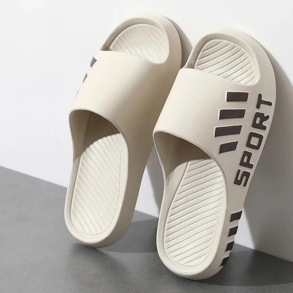 2026 NEW Men's Summer Fashion Slippers Indoor Outdoor Beach Sandals Flip Flop Thick Sole Non-Slip Shower Slippers for Male