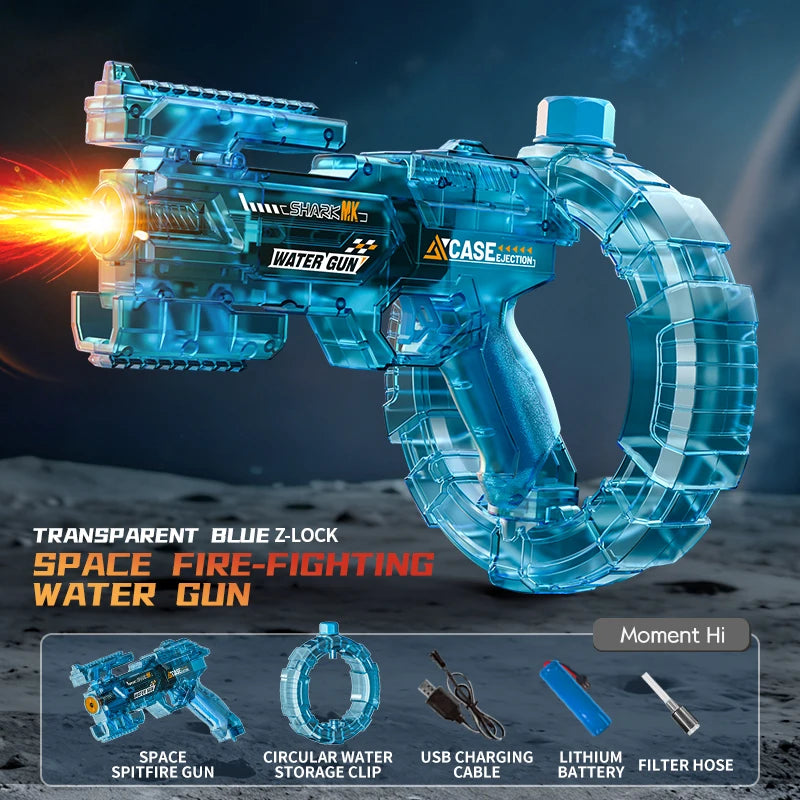 Electric Water Guns For Adults Powerful Squirt Automatic Water Suction Water Blasters Summer Outdoor Beach Toy For Boys Kid Gift