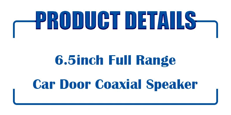 1PC 6.5 inch 600W Car Audio Accessory Coaxial Speaker Audio Tiltable Speaker Full Frequency Universal HiFi Car Stereo Subwoofer
