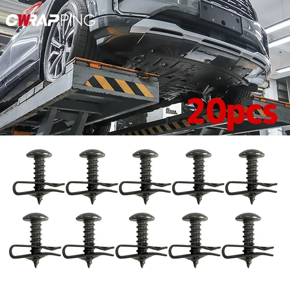 Car Fastener Clip Wholesale U-Type Metal Screw Clip Tool for Engine Undertray Splash Shield Guard Bumper Screw Car Accessories