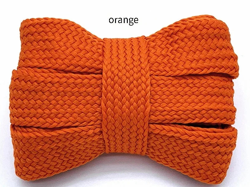 New 2cm wide fashion laces men and women sneakers flat shoes casual shoes lace length 100/120/140/160cm shoelace 18 color