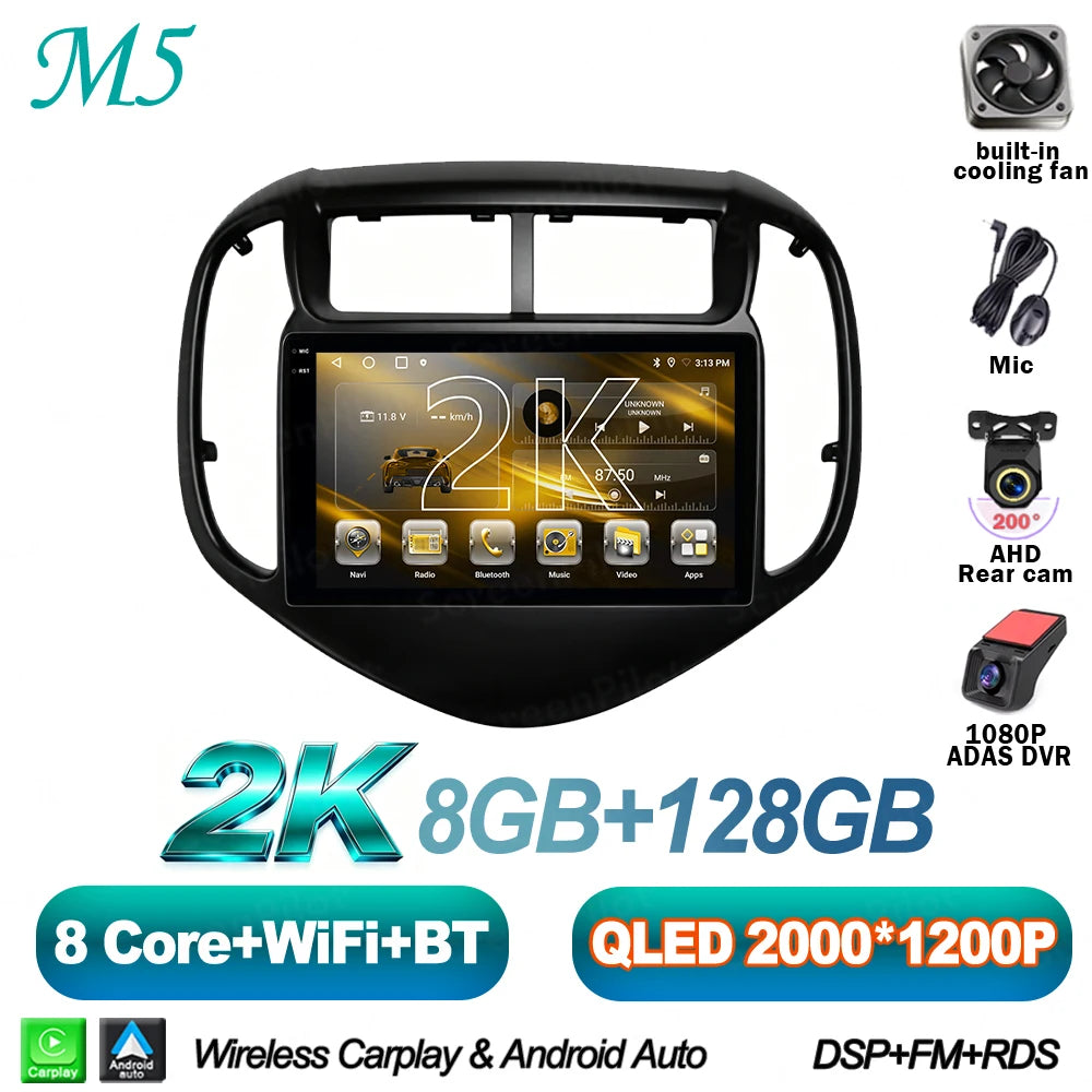 Android 16 For Chevrolet Aveo Sonic 2017-2021 Car Radio Stereo Head Unit Multimedia Video Player Mirror Link Touch Screen 2 din