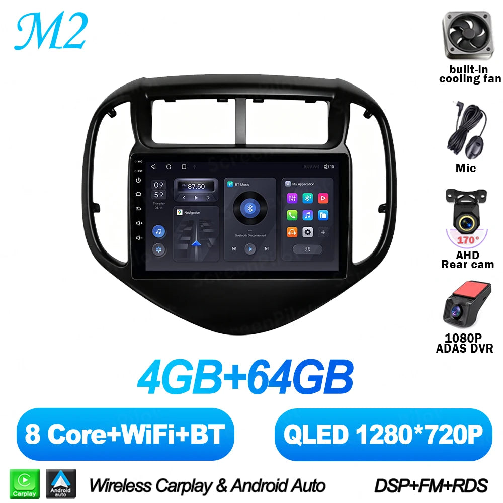 Android 16 For Chevrolet Aveo Sonic 2017-2021 Car Radio Stereo Head Unit Multimedia Video Player Mirror Link Touch Screen 2 din