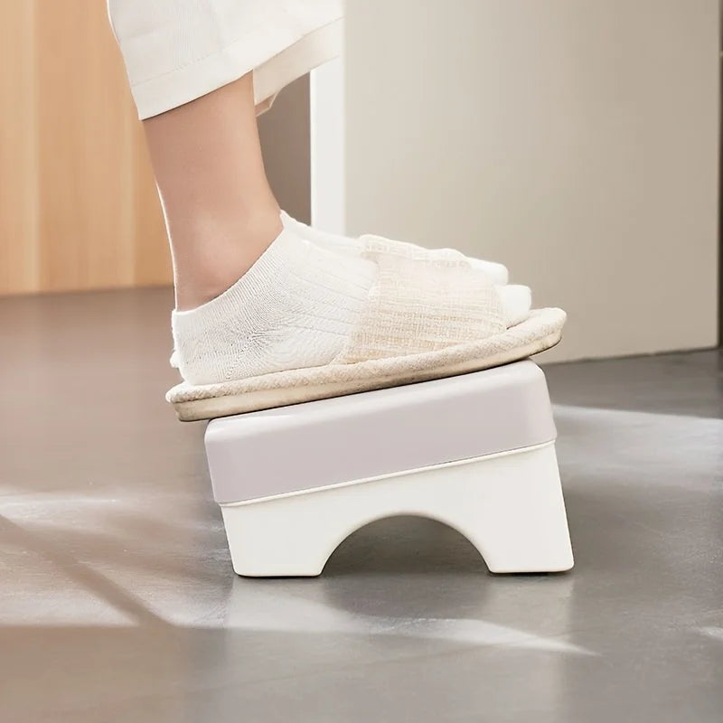 Ergonomic PP Footrest for Office Desk. Fits Under Desk, Use at Work, Sofa & Study. Comfortable & Space-Saving.