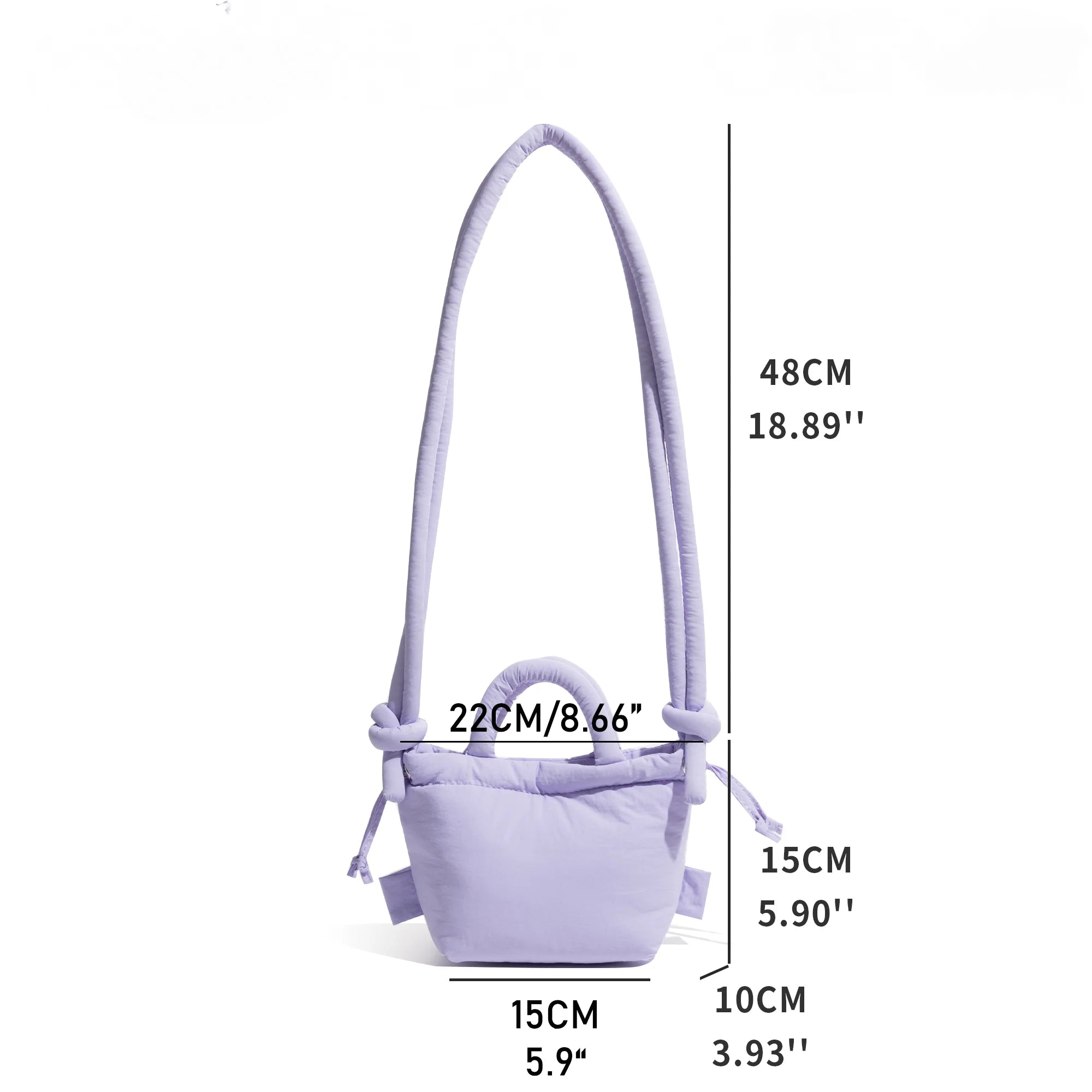 Fashion Small Puffer Tote Bag Designer Padded Women Shoulder Bags Nylon Down Cotton Crossbody Bag Mini Lady Handbags 2025