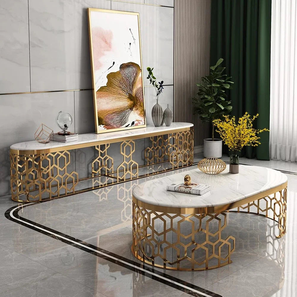 Minimalist Simple Coffee Tables Modern Aesthetic Unique Luxury Coffee Tables Glam Nordic Stolik Kawowy Living Room Furniture