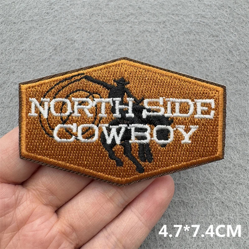 Western Cowboy Embroidered Patches DIY Boots Horse Patch For Clothing Iron On Patches Jackets Backpack Hats Sew Badges Patches