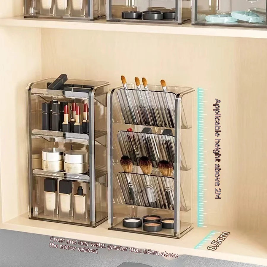 Makeup Organizer Cosmetic Lipstick Jewelry Display Cases Stackable Storage Box Brush Holder Bathroom storage organization