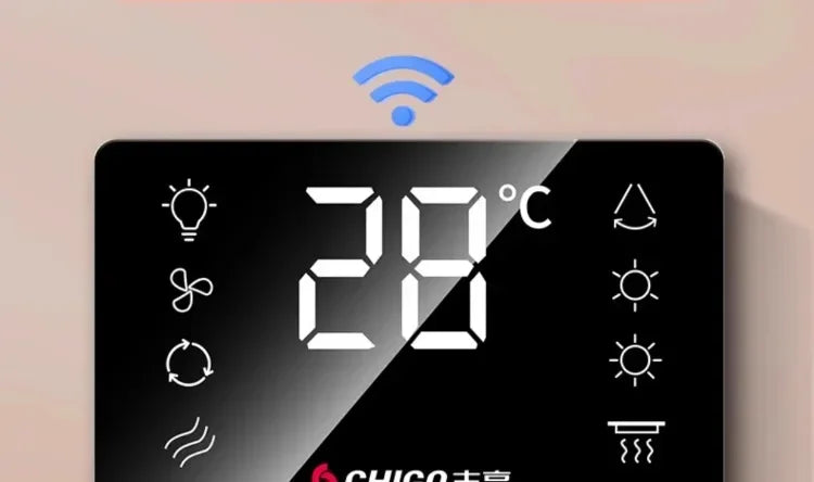 220V Intelligent Integrated Electric Heater with Ceiling Lighting for Bathroom - High-end Smart Heating Appliance Combo IAA