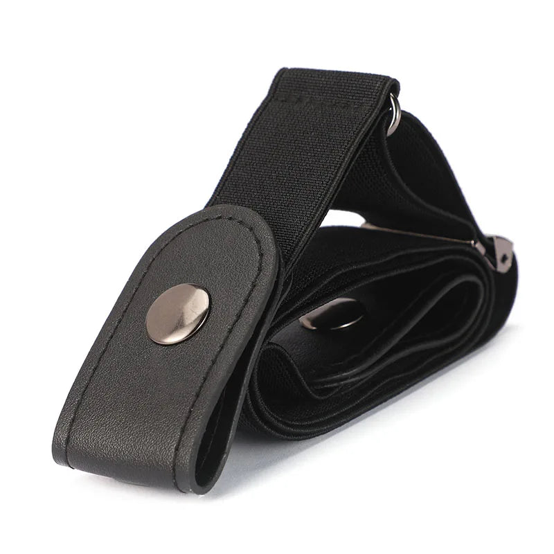 Buckle-Free Belt For Jean Pants,Dresses,No Buckle Stretch Elastic Waist Belt For Women/Men,No Bulge,No Hassle Waist Belt