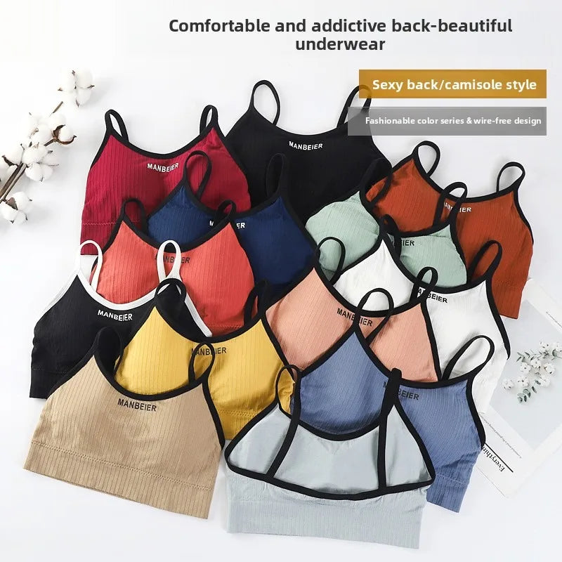 New Sports Bra for Women Gym Sexy Crop Top Bra Women Cotton Underwear Soft Comfort Tube Tops Female Brassiere Tops for Girls