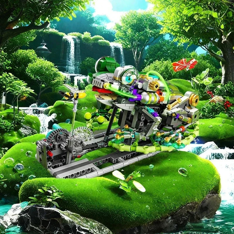 898PCS V8 Engine MOC Building Blocks Model Kit Creative Technical Assembly Educational STEM Desktop Collectible Gift for Kids