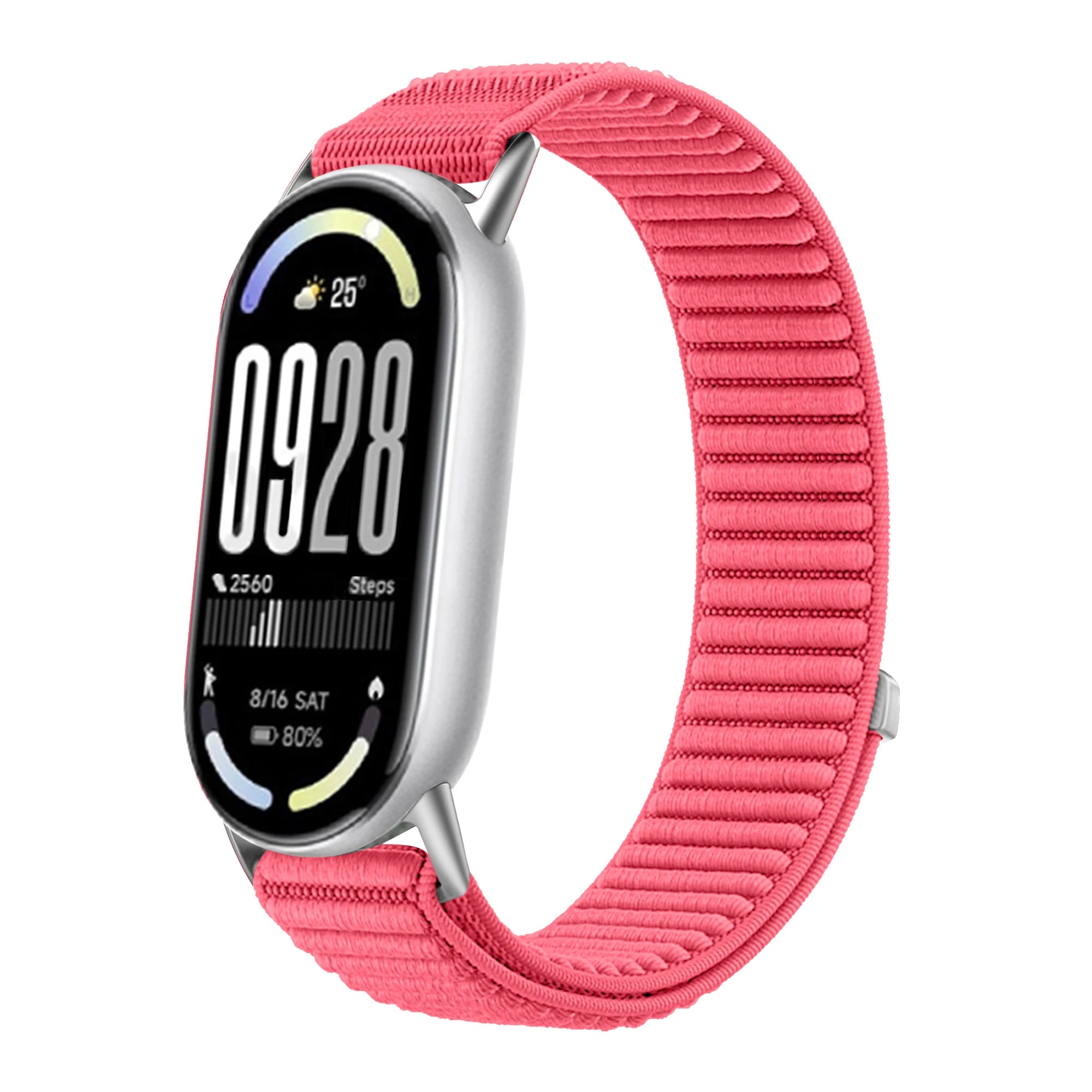 Original Nylon Loop Strap For Xiaomi Miband 10/9/8 Metal buckle Integration Bracelet Band For Miband 10 9 8 Breathable Wristband