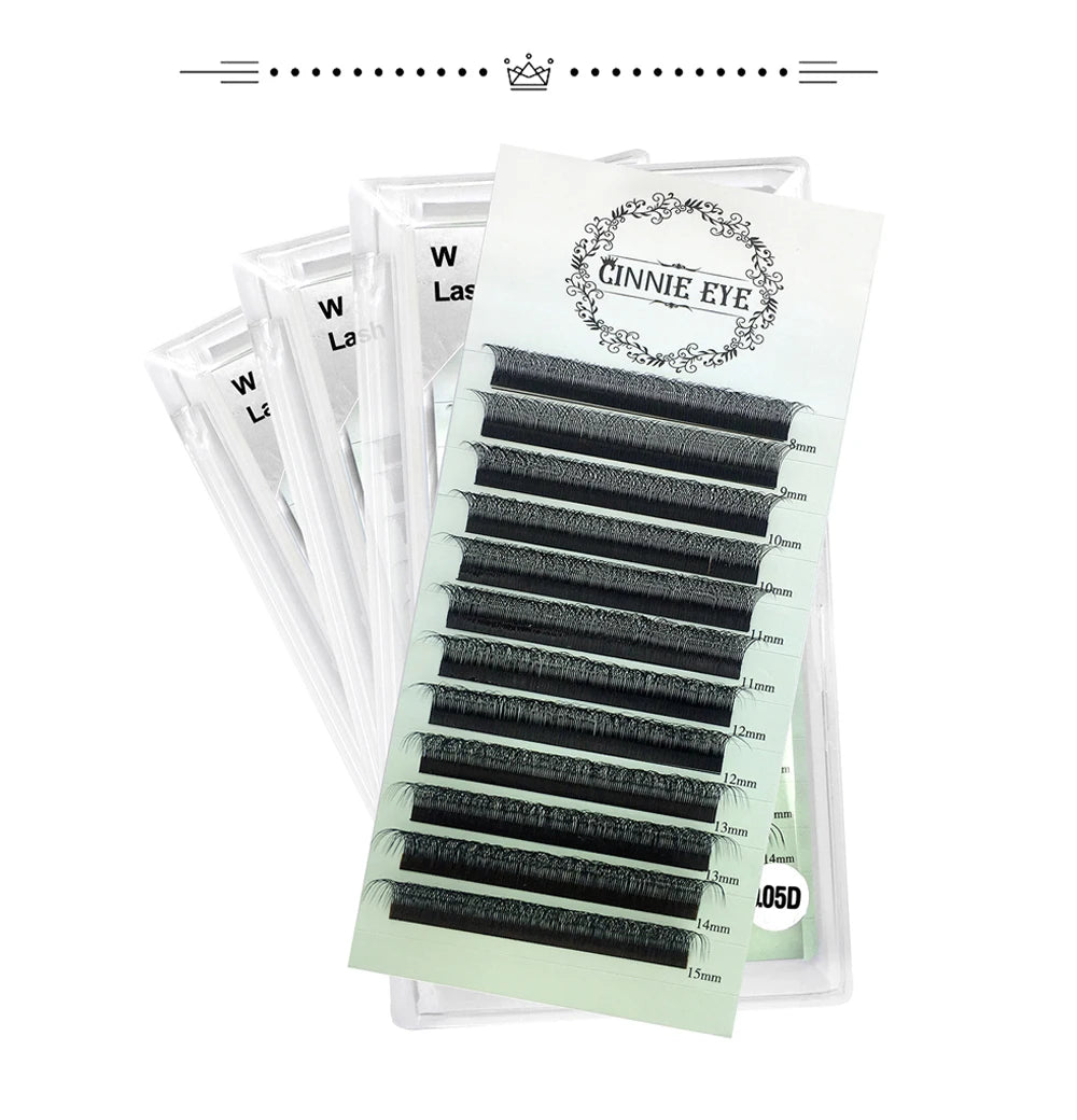 Cilios 3D W Lash Extension Supplies 4D W Y Shape Lash Clusters Premade Volume Fans Natural Mink Individual Bundles Curl C/D