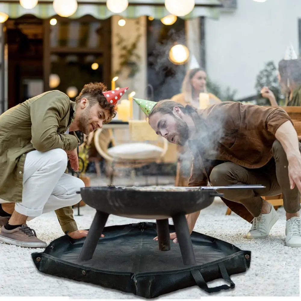 Fireproof Rugs Fire Resistant Rugs For Fireplace Fire Resistant Mat Safty Pad With Flame-Retardant Cotton For Camping Wood Stove