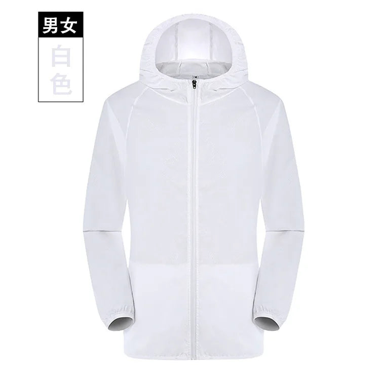 Men Women Hiking Jacket Waterproof Quick Dry Camping Hunting Clothes Sun-Protective Outdoor Sports Coat Anti UV Windbreaker