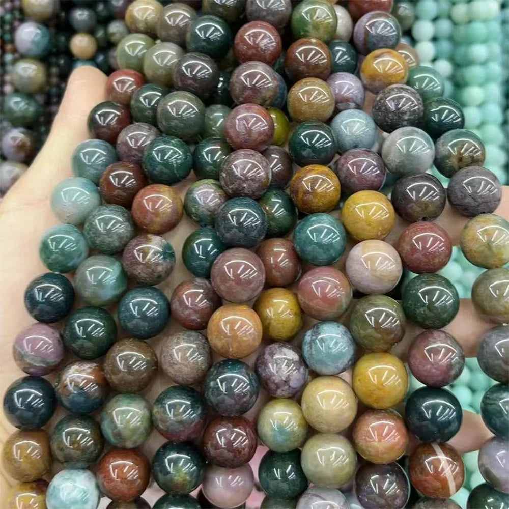 Natural Stone Beads Blue Tiger Eye Crystal Amethyst Rose Quartz Gemstone Bead for Jewelry Making Bracelet Necklace 4/6/8/10MM