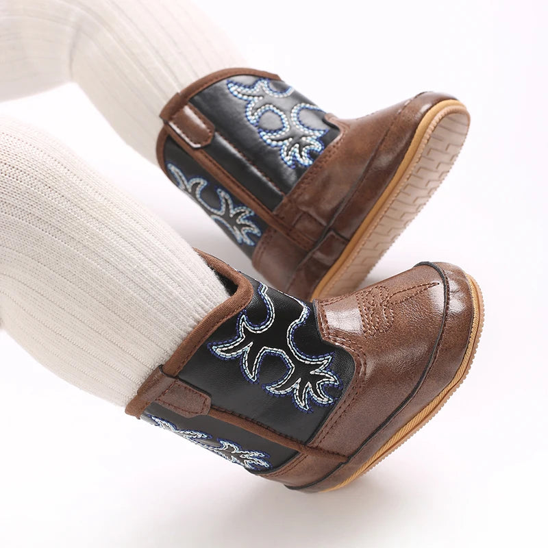 Newborn Baby Boots 0 12 Months Winter Denim First Walkers Boys Girls Warm Casual Western Style