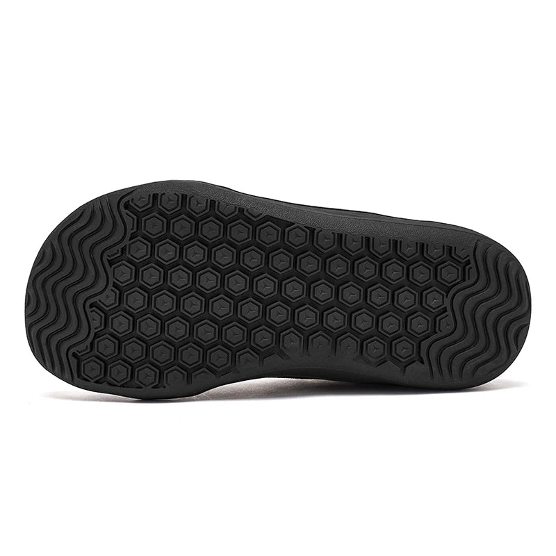 HOBIBEAR Boys Girls Barefoot Shoes Hook Loop Wide Toe Sneakers Mesh Lightweight Breathable Shoes(Toddler/Little/Big Kid)