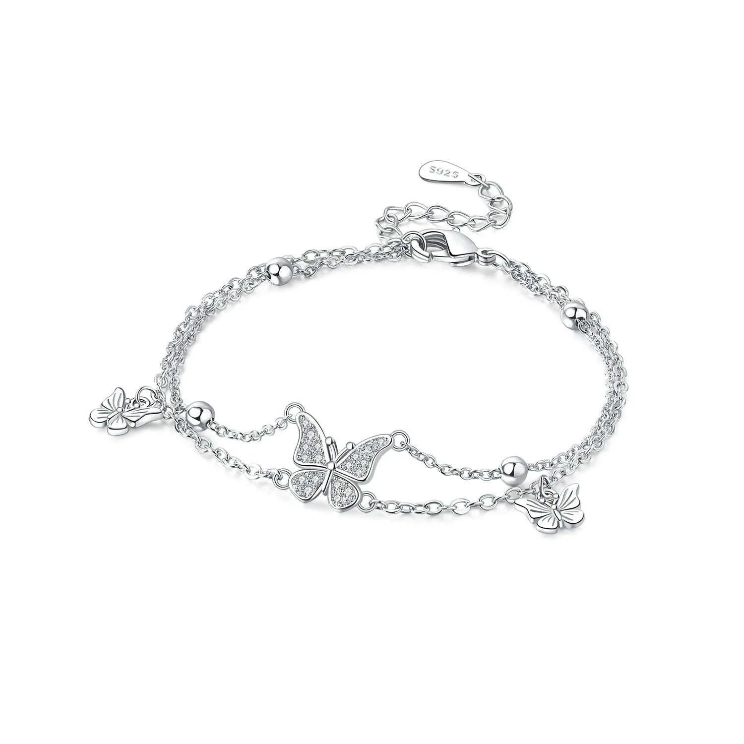 Original 925 Sterling Silver Zirconia Tennis Chain Bracelet for Women Adjustable Gold Color Hot Sale Ideal Birthday Party Gifts