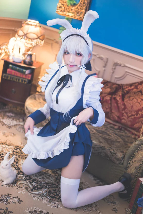 2025 Game Azur Lane Illustrious Cosplay Costume Womem Sexy White Dress Sets Azur Lane Cosplay Illustrious Suits