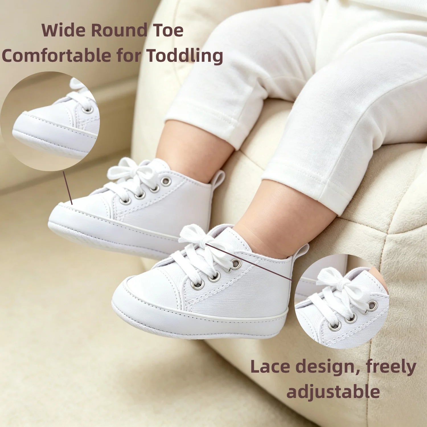 Casual Comfortable Sneakers For Baby Boys, Lightweight Non Slip Shoes For Indoor Outdoor Walking, Spring And Autumn