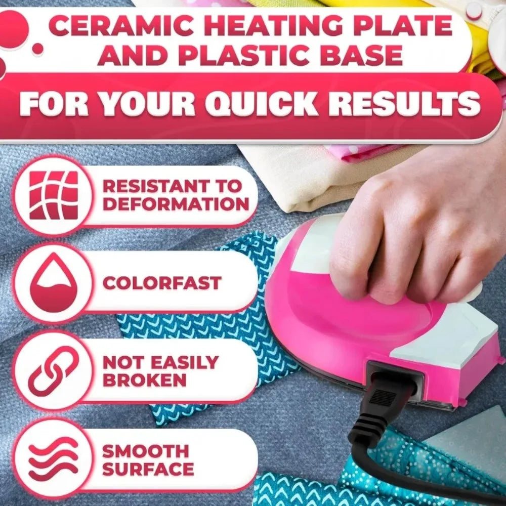 New Portable Mini Craft Iron Electric Iron Handy Heat Press Diy Small Iron For Ironing Clothes Laundry Appliances EU Plug