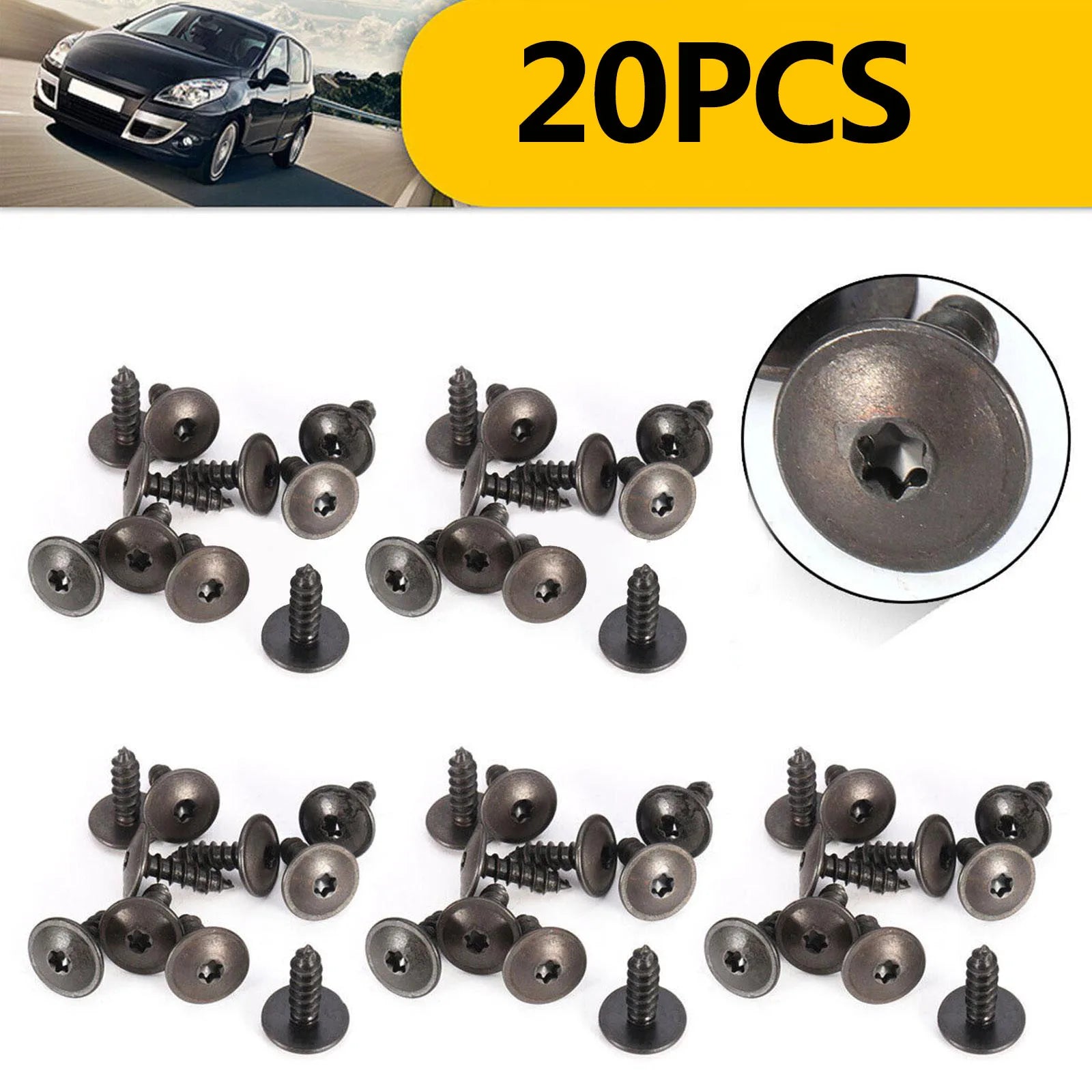20/50/100pcs/Set Car Clips Fastener For AUDI A1 A3 A4 LA5 A6 LA8 Q3 Q5 Q7 For Engine Splash Guard Self Tapping Screw Clip for VW