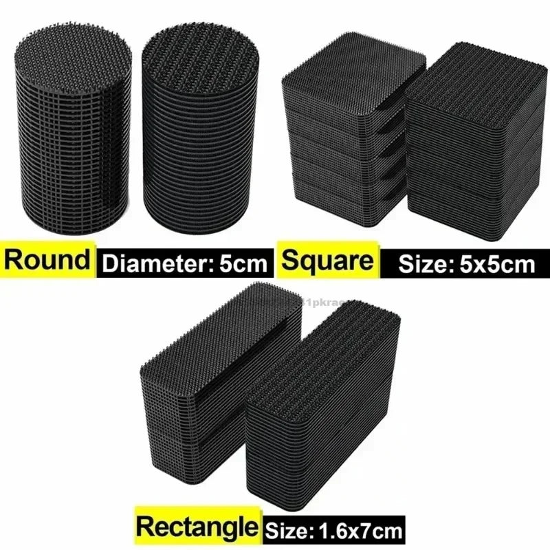 60/2pcs Carpet Fixing Stickers Adhesive Car Floor Mats Fixed Patches Home Sheets Anti Skid Grip Tape Sticker Double Sided Tapes