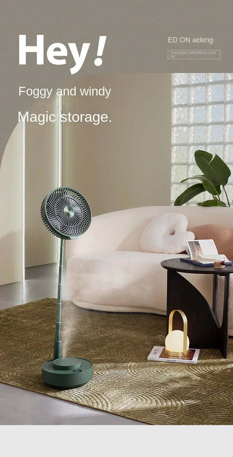 36V/110V/220V  Small Home Appliance Suspended Floor Fan with Powerful Airflow and Adjustable Height DW