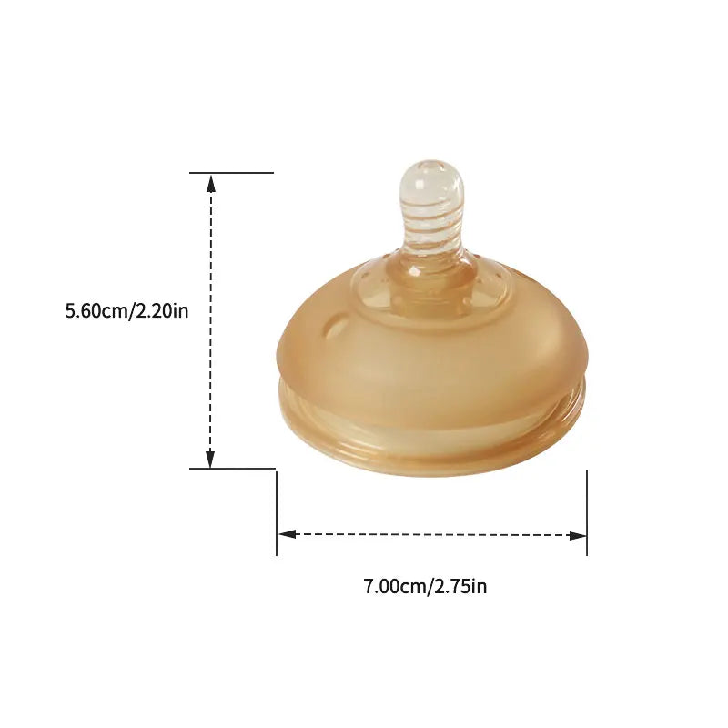 1 Pc 7cm Wide Big Mouth Nipple Pacifier 100% Bpa Free Spoon Straw Nipple Head Gravity Ball Replacement Head For Baby Milk Bottle