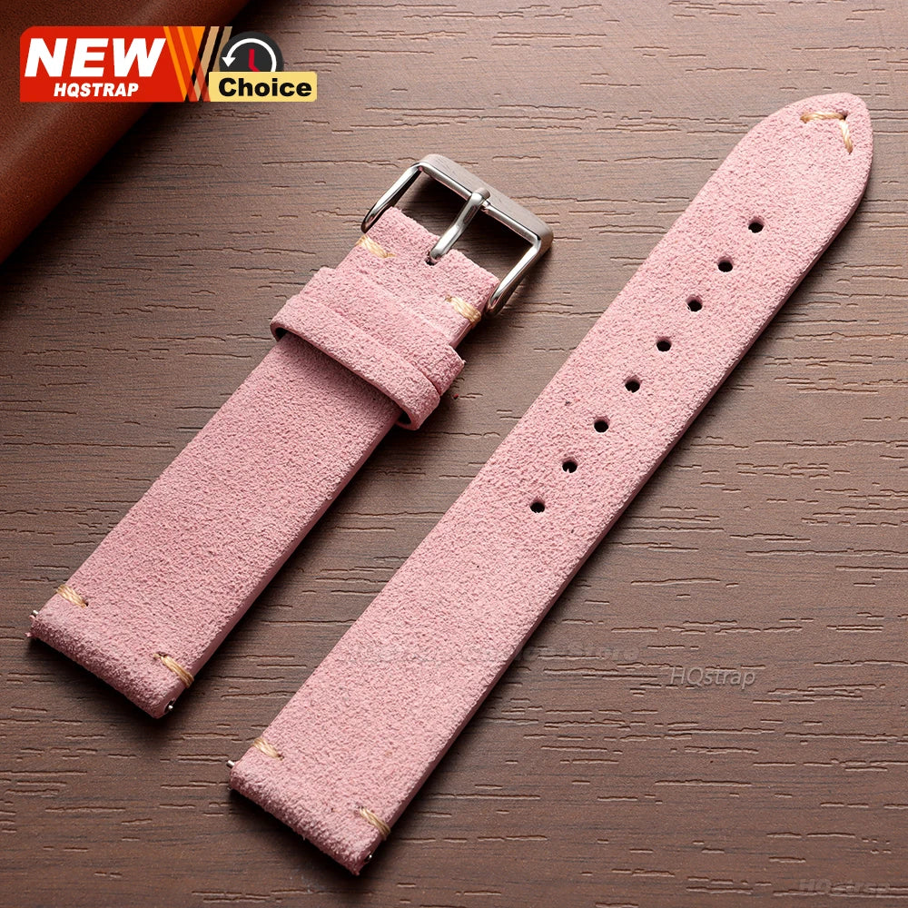 New 14/16/18/19mm 21mm 22mm 20mm Soft Suede Watch Strap for Seiko for Omega Universal Quick Release Bracelet Men Women Wristband