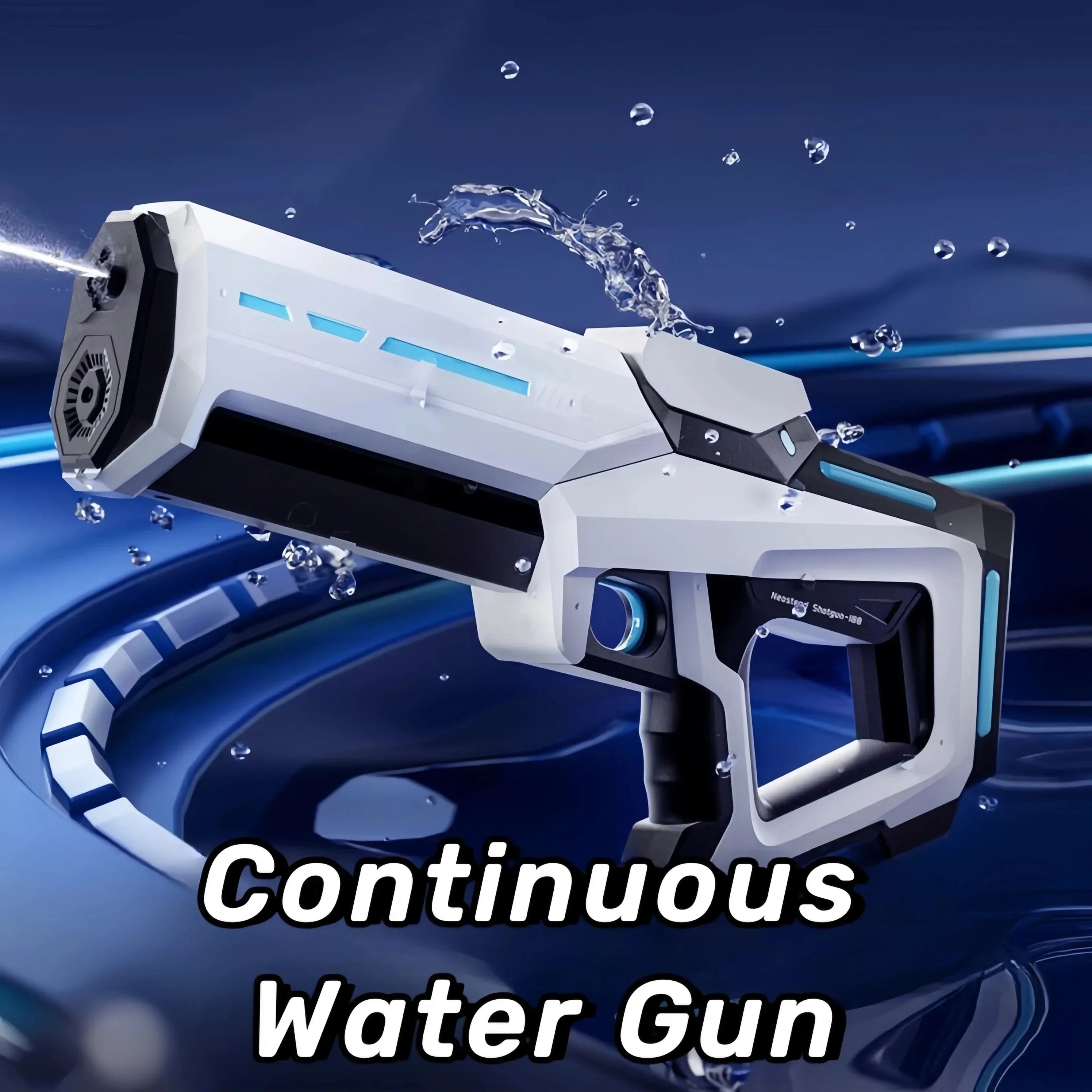 Electric Water Blaster Gun Children Automatic Water Pistol WaterGun with Led Light Summer Outdoor Game Party Toy for Adults Kids