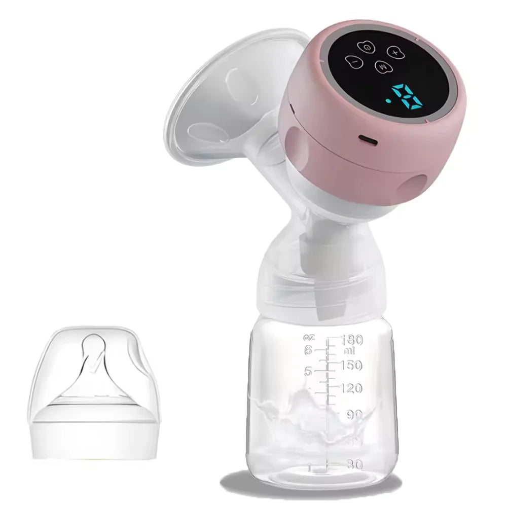 Breast Pump Intelligent Electric Breast Pump High Suction Painless Silent Milk Extractor for Moms Milk Postpartum Breastfeeding